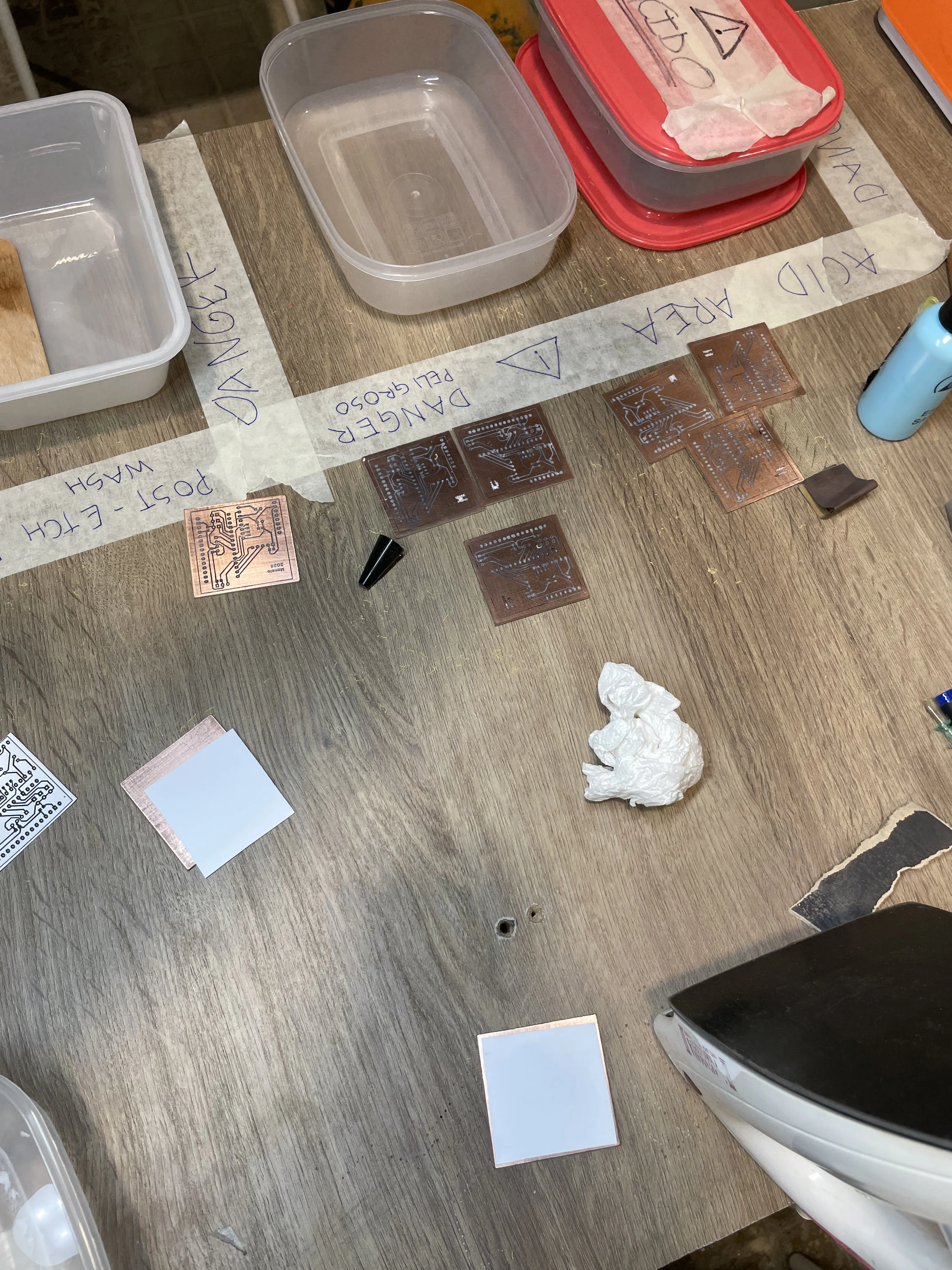 Homebrew PCBs for the first batch